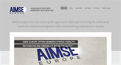 Desktop Screenshot of aimseeurope.com