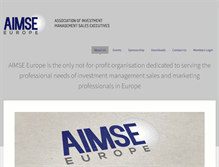 Tablet Screenshot of aimseeurope.com